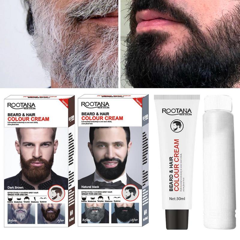 Hair Care Lotion - 2 Teile/satz Männer Effiziente Bart Schwarz