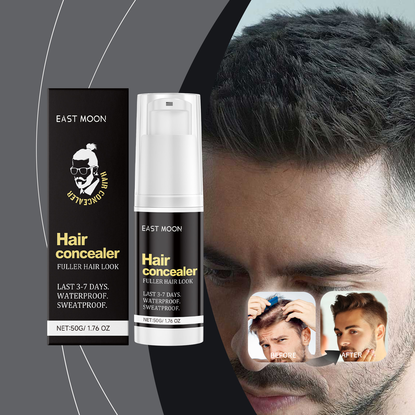 Hair Care Lotion - Haarabdeckungs-Concealer-Creme für Ansatz und Haarlinie, volumenverstärkend,