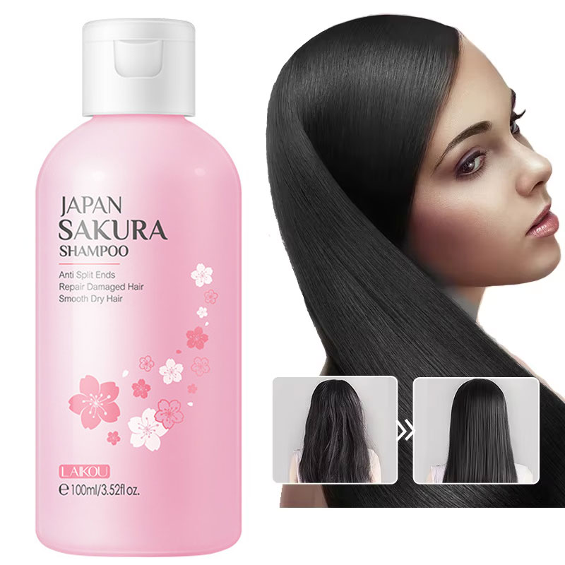 Hair Care Korean Products - LAIKOU Japan Sakura Shampoo Reparatur geschädigtes
