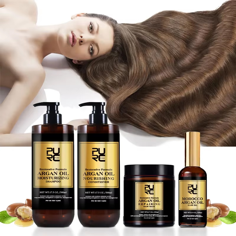 Hair Care Dandruff - PURC Marokko Set Serum Glättendes Shampoo