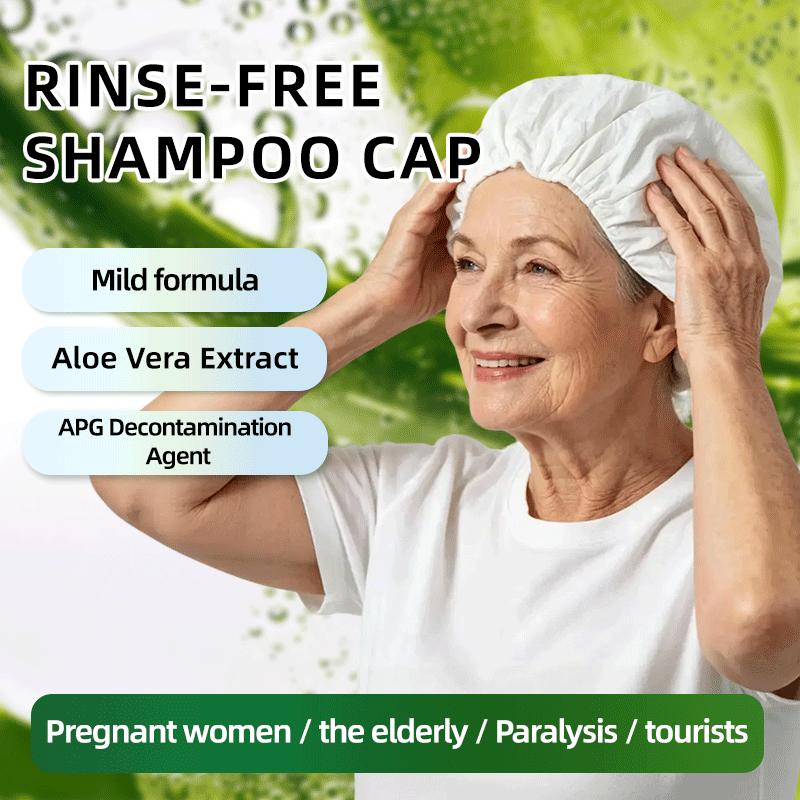 Hair Care Products - Einweg-Wasserloses Shampoo-Cap mit Aloe Vera zur