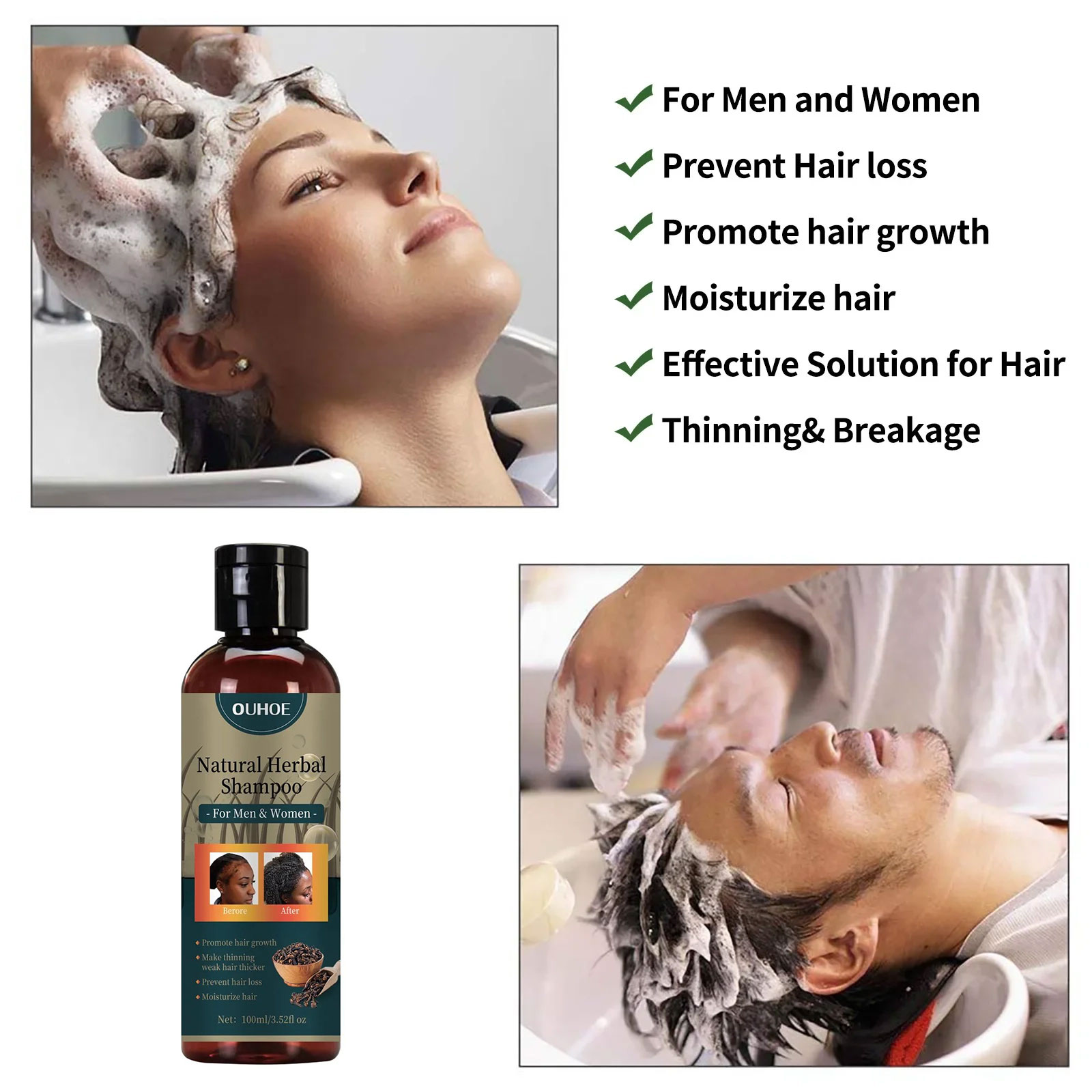 OUHOE Haarwachstumsshampoo, An – Hair Care Dandruff Bewertung und Preis