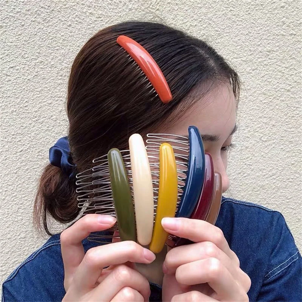 Einfarbig Frauen Banana Kamm C – Hair Care Korean Products Bewertung und Preis