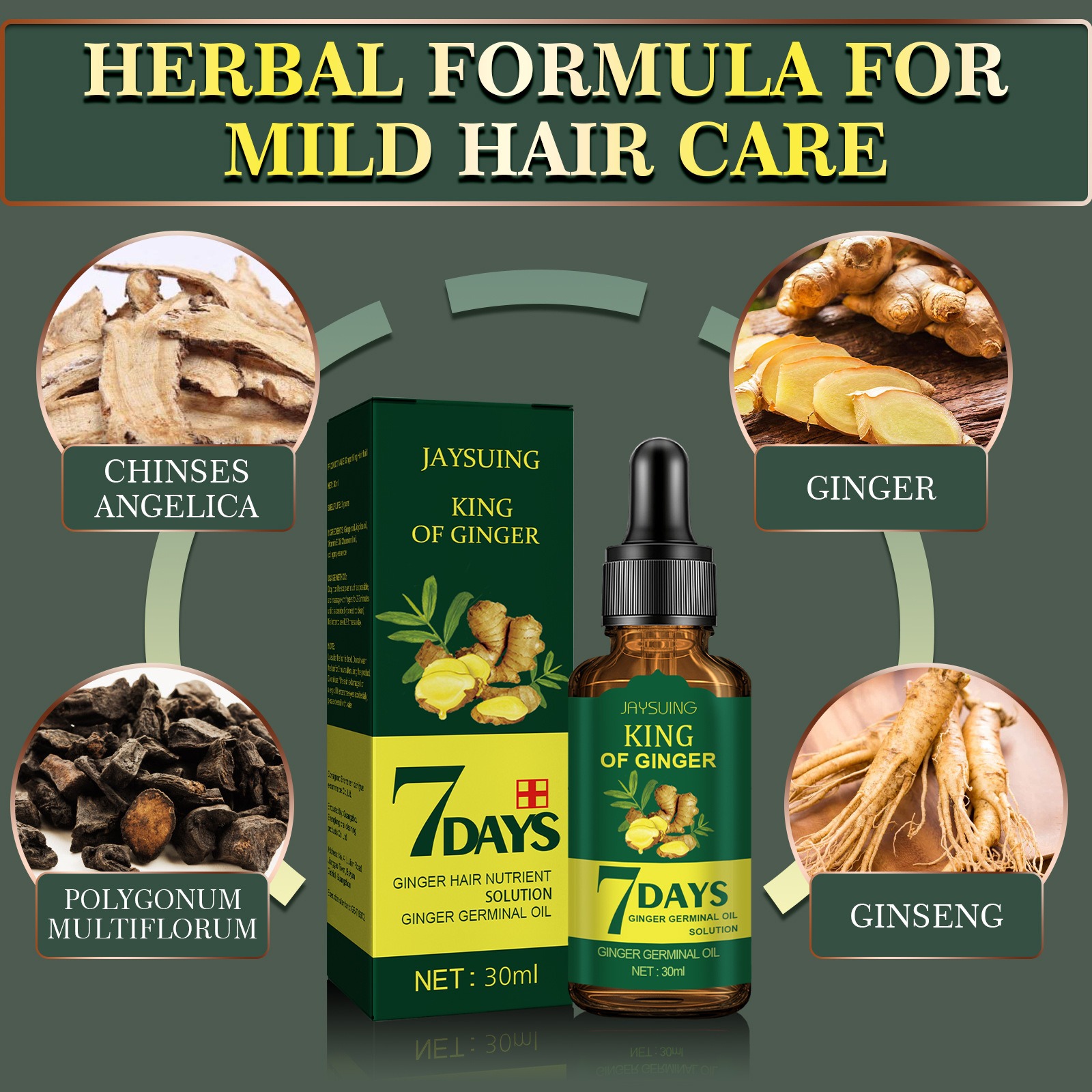 Ingwer-Haaressenz, Anti-Haarau – Hair Care Korean Products Bewertung und Preis