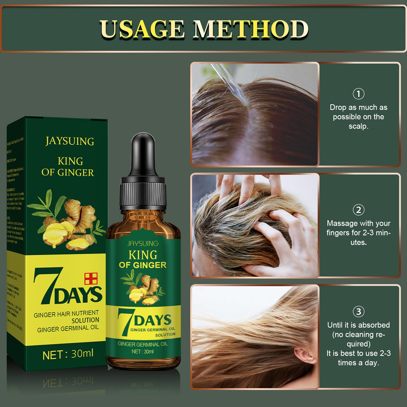 Ingwer-Haaressenz, Anti-Haarau – Hair Care Korean Products Bewertung und Preis